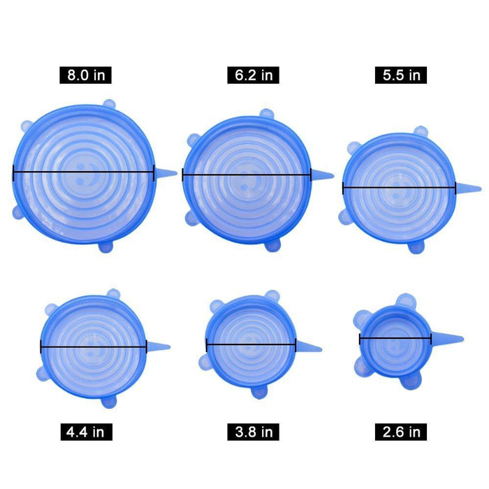Kit of Reusable Silicone Lids