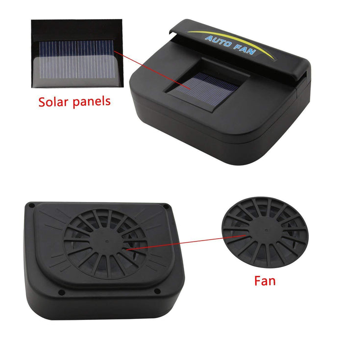 (3PK) AutoCool Solar Powered Fan