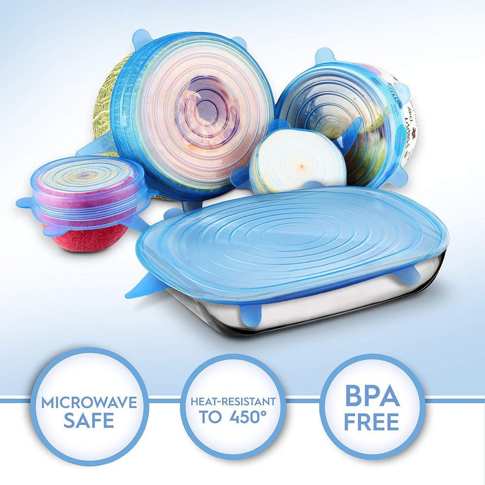 (2PK) Kit of Reusable Silicone Lids