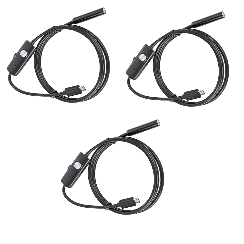 '- (3PK) Smartphone and USB Endoscope Camera with LED