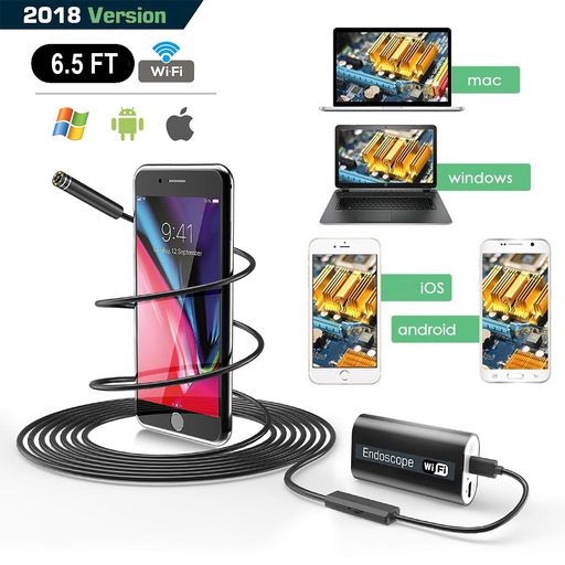 (5PK) (Z) Wifi iOS & Android Endoscope Inspection Camera