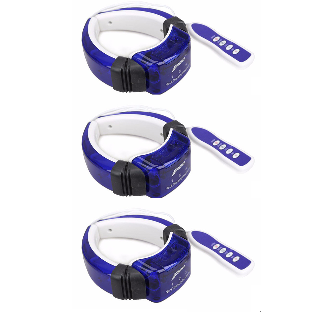 NEW (3PK) Digital Therapeutic Neck Massager With Remote Control